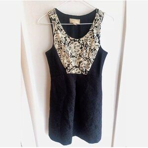 Moulinette Soeurs Little Black Dress Ivory White Sz 4 Sleeveless Cocktail Dress